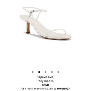 Tony Bianco white sandals